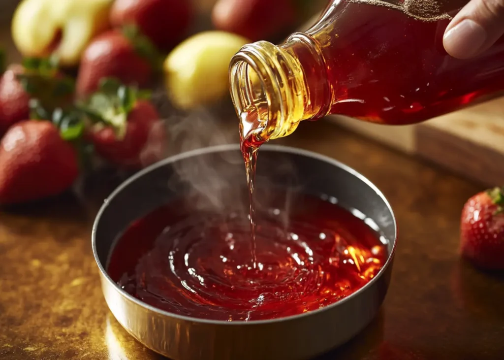 Homemade Snow Cone Syrup in different flavors	