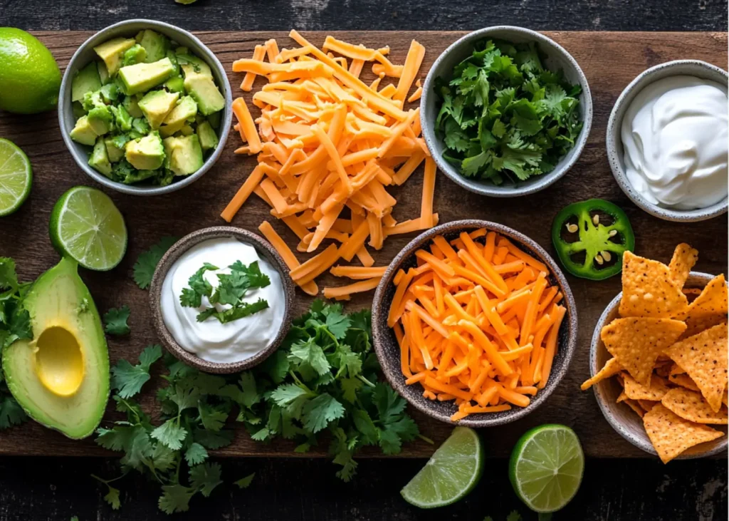 Taco Soup Frios recipe served with cornbread and a refreshing lime drink.